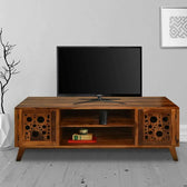 SHIRE SOLID SHEESHAM WOOD TV UNIT HONEY FINISH My Store