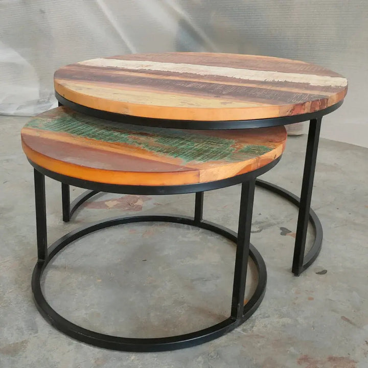 SET OF 3 RECLAIMED WOOD SFSO013 My Store