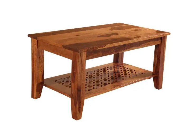 RUSSEY CENTER TABLE SOLID WOOD HONEY FINISH My Store
