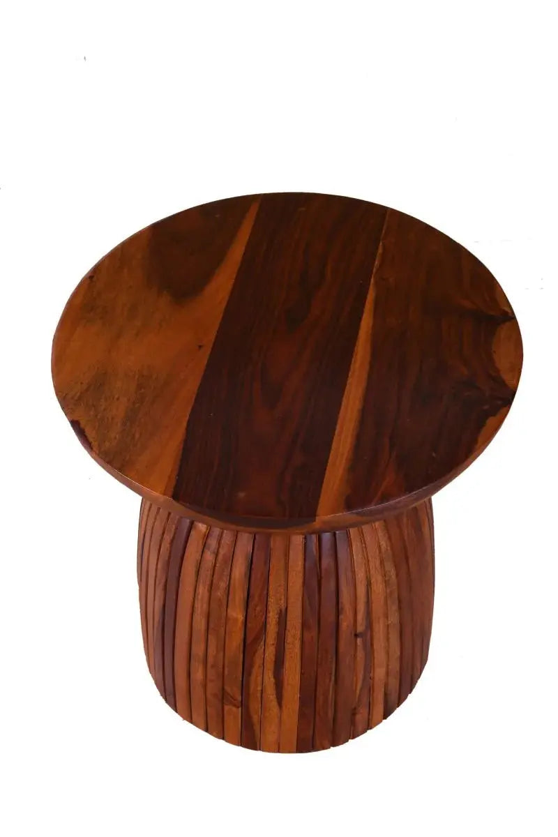 SOMY END TABLE SOLID WOOD HONEY FINISH My Store