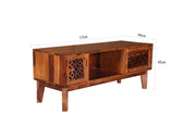 DURY TV UNIT SOLID WOOD HONEY FINISH My Store