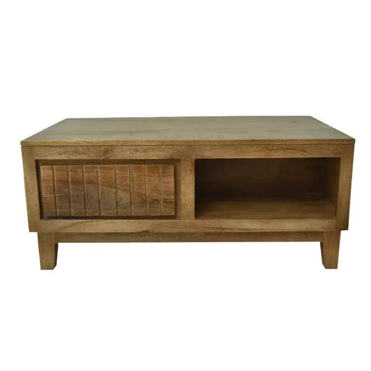 ELITE SOLID WOOD COFFEE TABLE NATURAL FINISH My Store