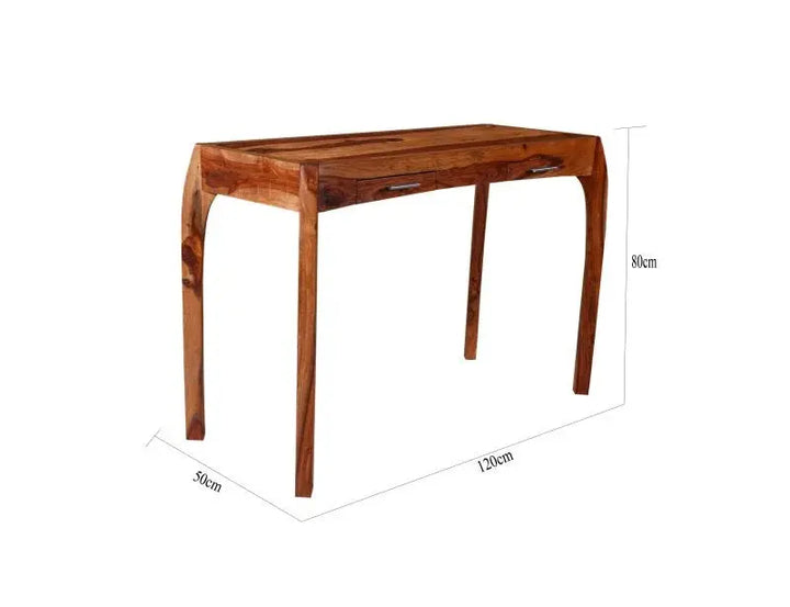 RASSEY CONSOLE TABLE SOLID WOOD HONEY FINISH My Store