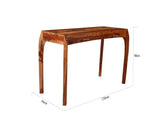 RASSEY CONSOLE TABLE SOLID WOOD HONEY FINISH My Store