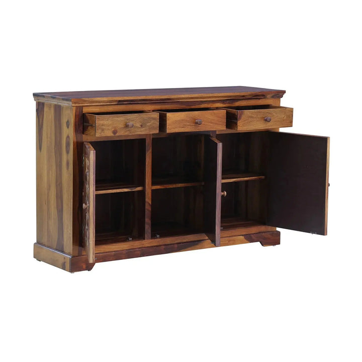 DIAMOND SOLID WOOD SIDE BOARD IN WALNUT FINISH My Store