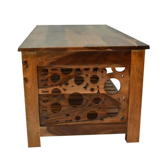 COFFEE TABLE SHEESHAM WOOD WITH HONEY FINISH My Store