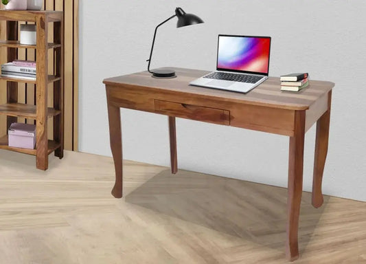 HERY SOLID WOOD STUDY TABLE IN WALNUT FINISH My Store