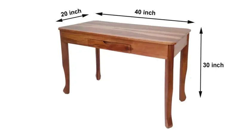 HERY SOLID WOOD STUDY TABLE IN WALNUT FINISH My Store