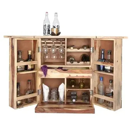 BANO SOLID WOOD BAR FURNITURE IN WALNUT FINISH My Store