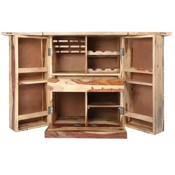 BANO SOLID WOOD BAR FURNITURE IN WALNUT FINISH My Store