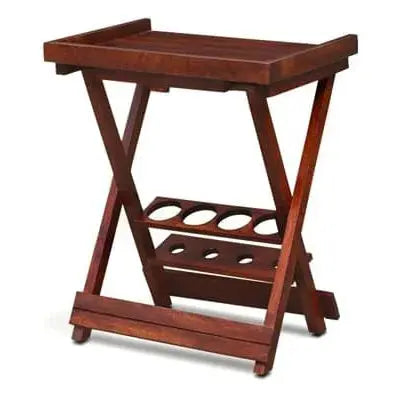 YUNO SOLID WOOD BAR FURNITURE IN WALNUT FINISH My Store