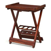 YUNO SOLID WOOD BAR FURNITURE IN WALNUT FINISH My Store