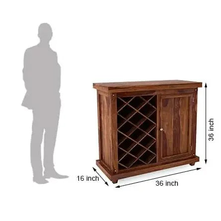 DELTA SOLID WOOD BAR FURNITURE IN WALNUT FINISH My Store