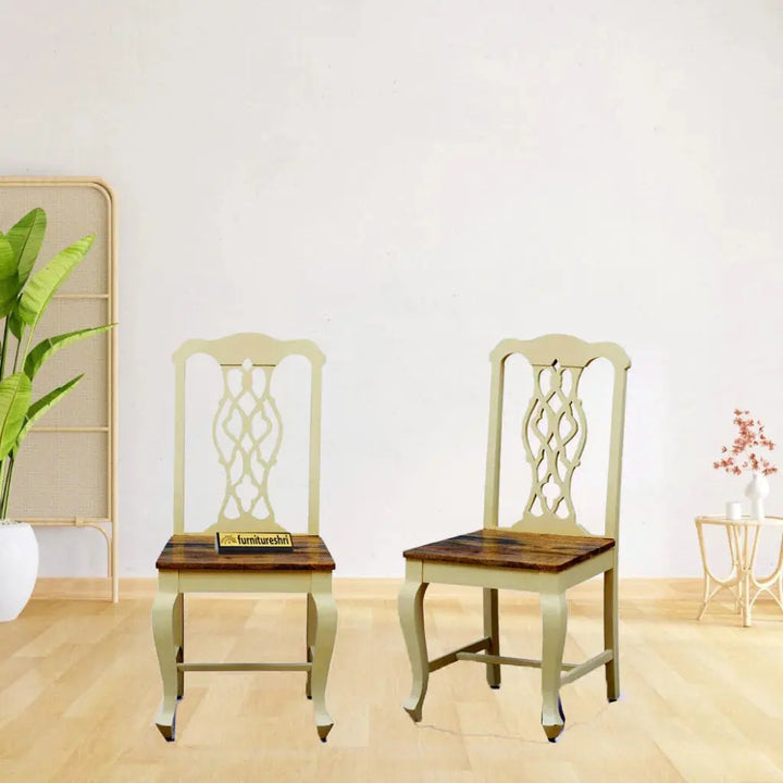 SOLIDWOOD SET OF 2 CHAIRS My Store