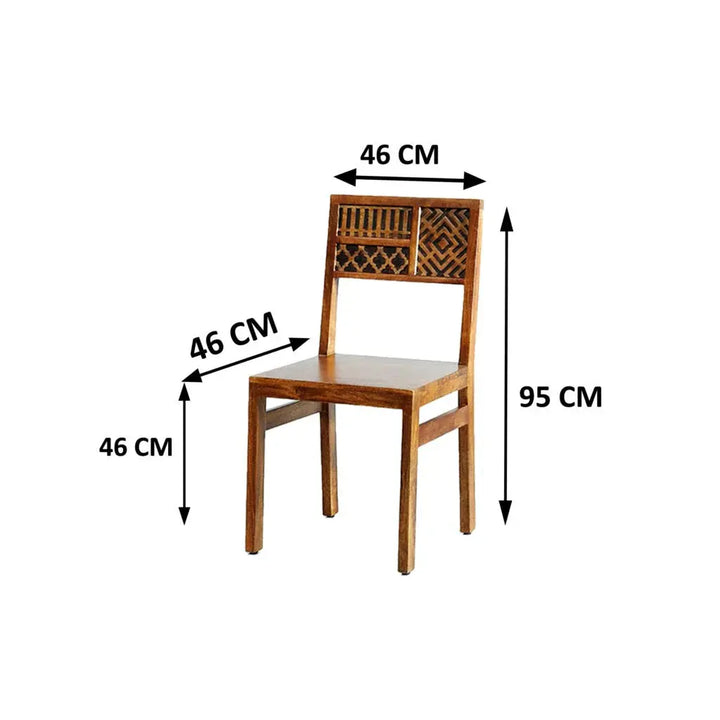 SOLIDWOOD SET OF 2 CHAIRS My Store