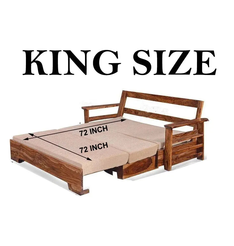 ROYO SOLID WOOD SOFA CUM BED My Store