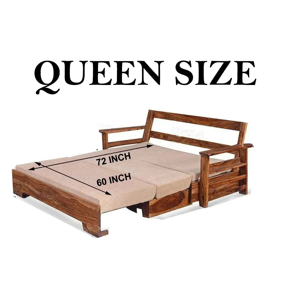 ROYO SOLID WOOD SOFA CUM BED My Store