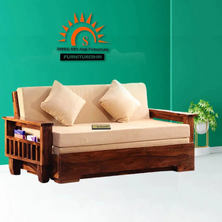 INA SOLID WOOD SOFA CUM BED My Store