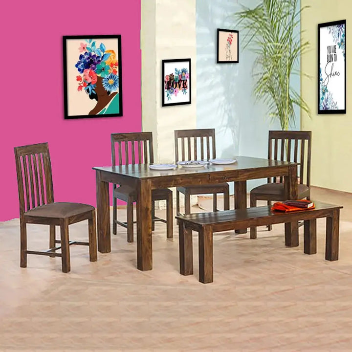 MOJO 6 SEATER DINING SET WITH BENCH My Store