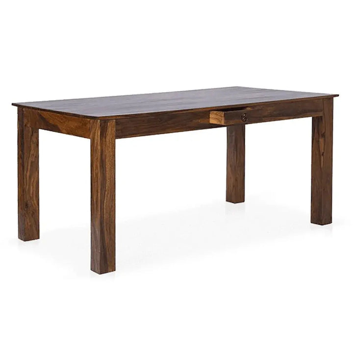 MOJO SOLID WOOD 6 SEATER DINING TABLE IN WALNUT FINISH My Store