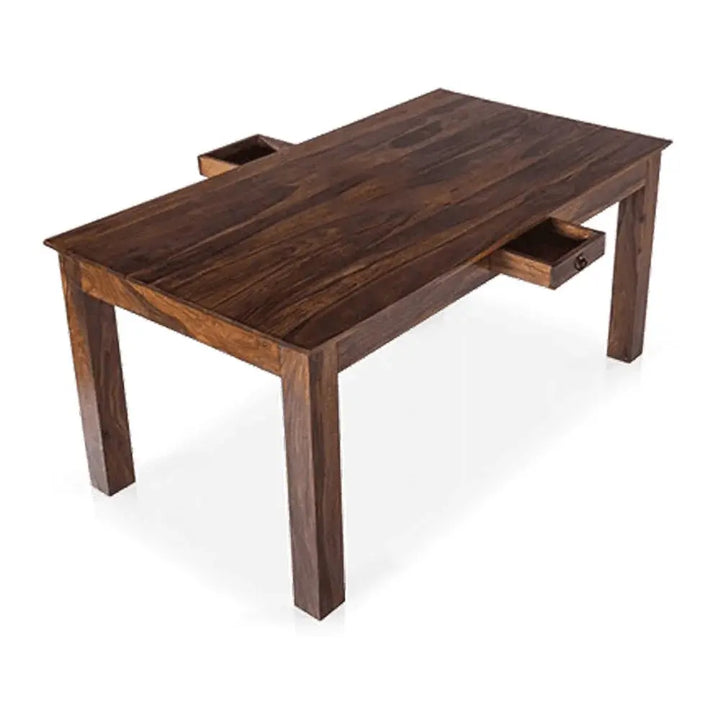 MOJO SOLID WOOD 6 SEATER DINING TABLE IN WALNUT FINISH My Store
