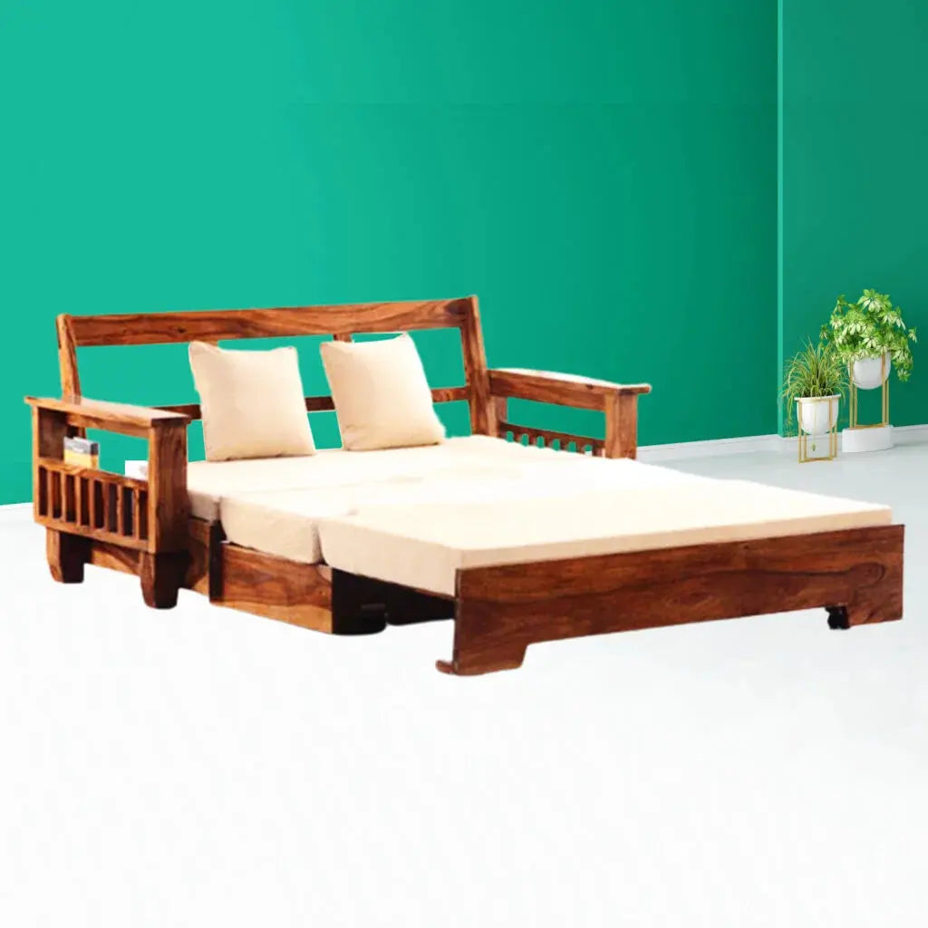 INA SOLID WOOD SOFA CUM BED My Store