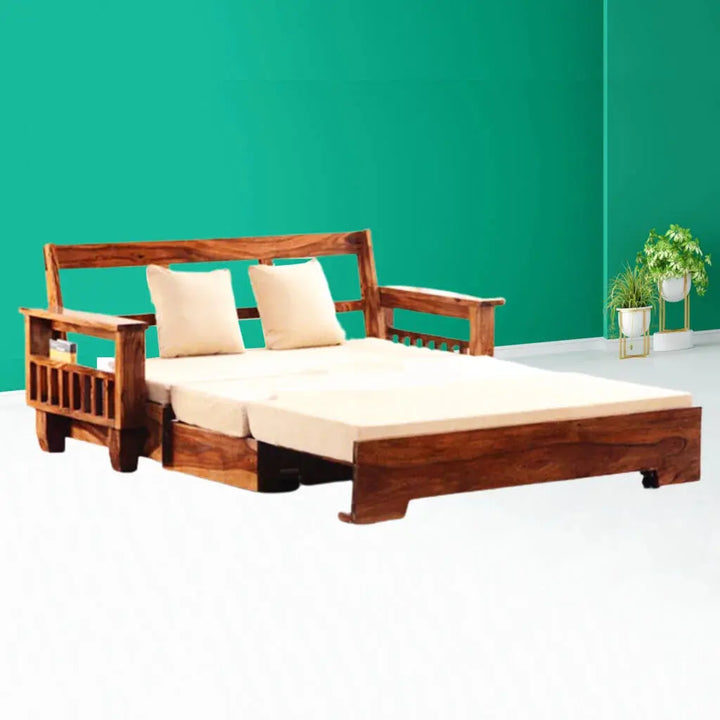 INA SOLID WOOD SOFA CUM BED My Store