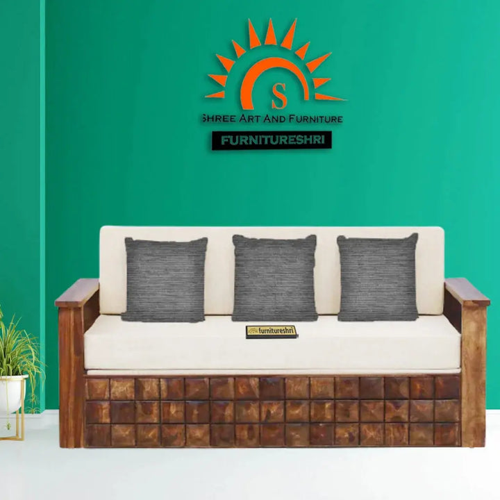 DIAMOND SOLID WOOD SOFA CUM BED My Store