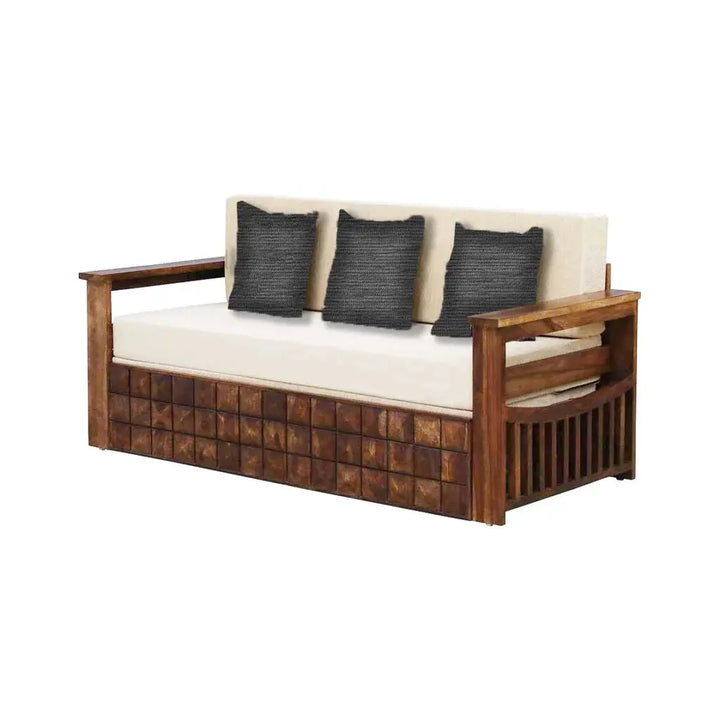 DIAMOND SOLID WOOD SOFA CUM BED My Store