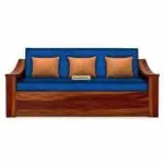 WAVE SOLID WOOD SOFA CUM BED WITH STORAGE My Store
