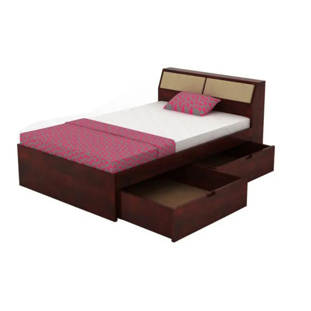 Luma Single Bed With Storage box headboard My Store