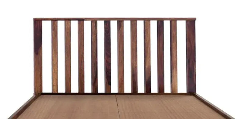 Vista solid wood King size walnut finish bed My Store