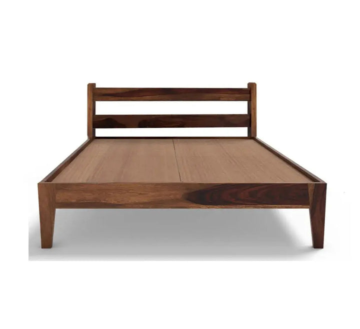 optima solid wood King size walnut finish bed My Store