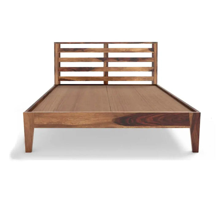 Kas solid wood King size walnut finish bed My Store