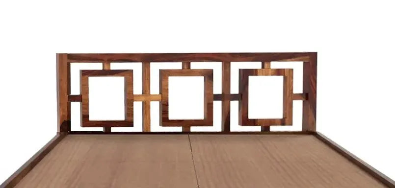 Gorry solid wood King size walnut finish bed My Store