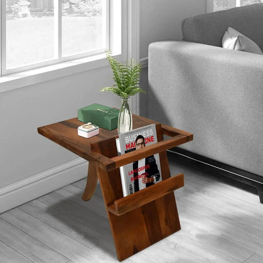 SONU END TABLE SHEESHAM WOOD HONEY FINISH My Store