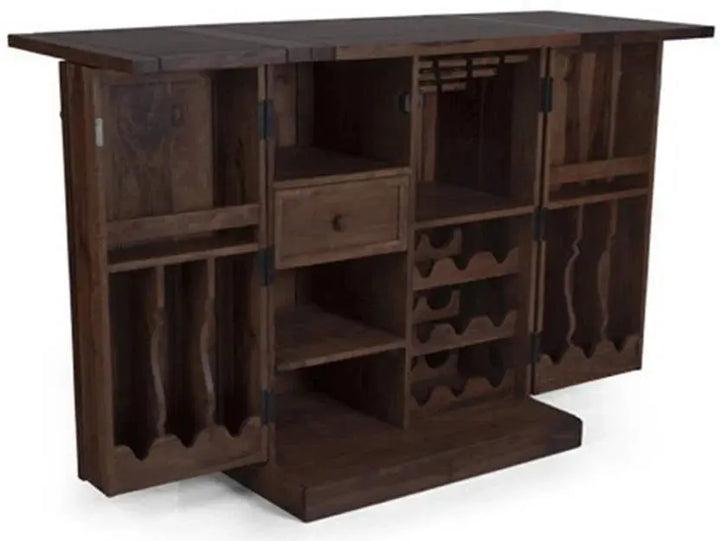GEM SOLID WOOD BAR FURNITURE IN WALNUT FINISH My Store