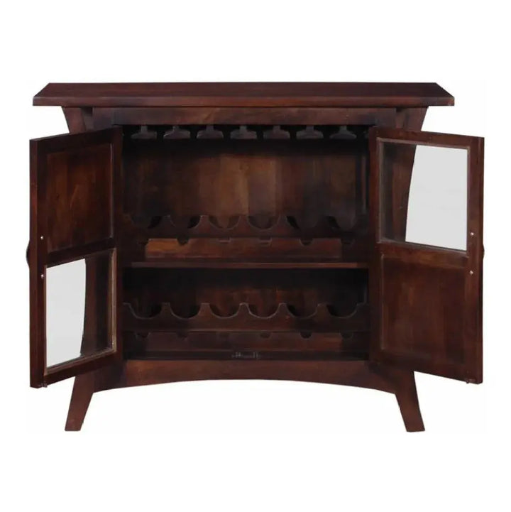 GRABO SOLID WOOD BAR FURNITURE IN WALNUT FINISH My Store