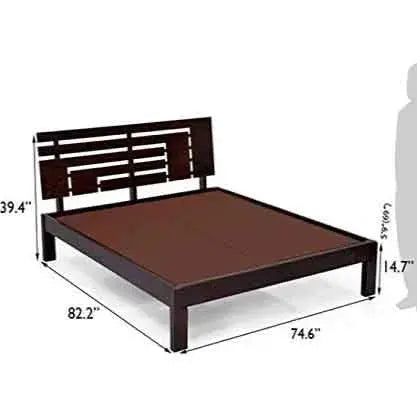 Furnitureshri solid wood king size bed My Store