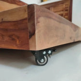 FURY SOLID WOOD SINGLE BED IN WALNUT FINISH My Store