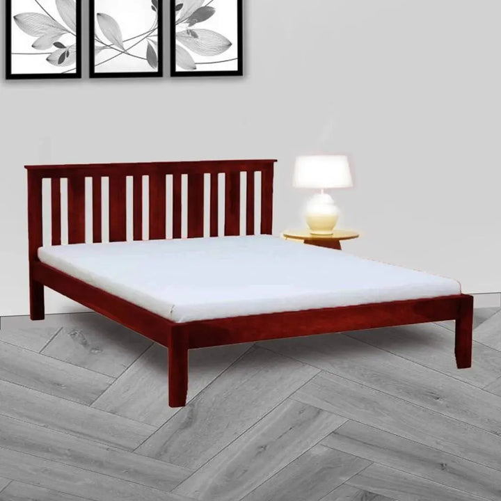 FURY SOLID WO FURY SOLID WOOD KING BED IN MAHOGANY FINISH My Store