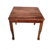 GEM SQUARE SOLID WOOD DINING TABLE IN WALNUT FINISH My Store