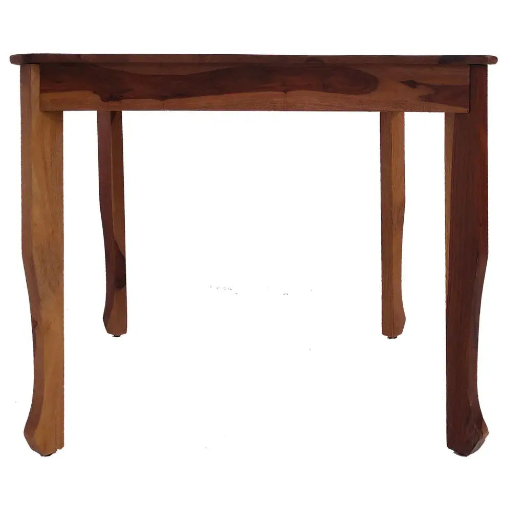 GEM SQUARE SOLID WOOD DINING TABLE IN WALNUT FINISH My Store
