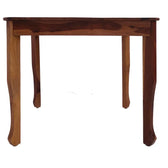 GEM SQUARE SOLID WOOD DINING TABLE IN WALNUT FINISH My Store