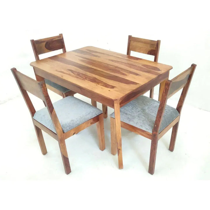 GEM SOLID WOOD RECTANGLE DINING SET IN WALNUT FINISH My Store
