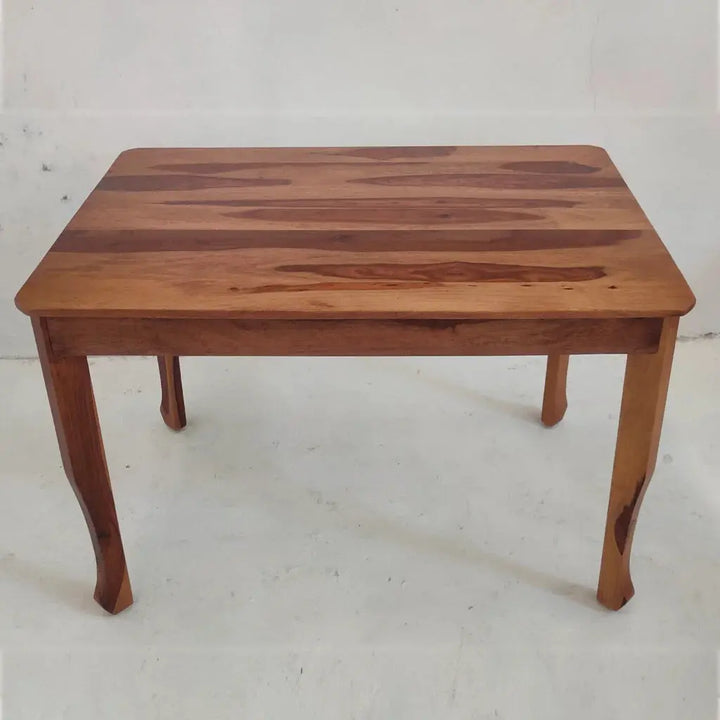 JOLLY SOLID WOOD RECTANGLE TABLE IN WALNUT FINISH My Store