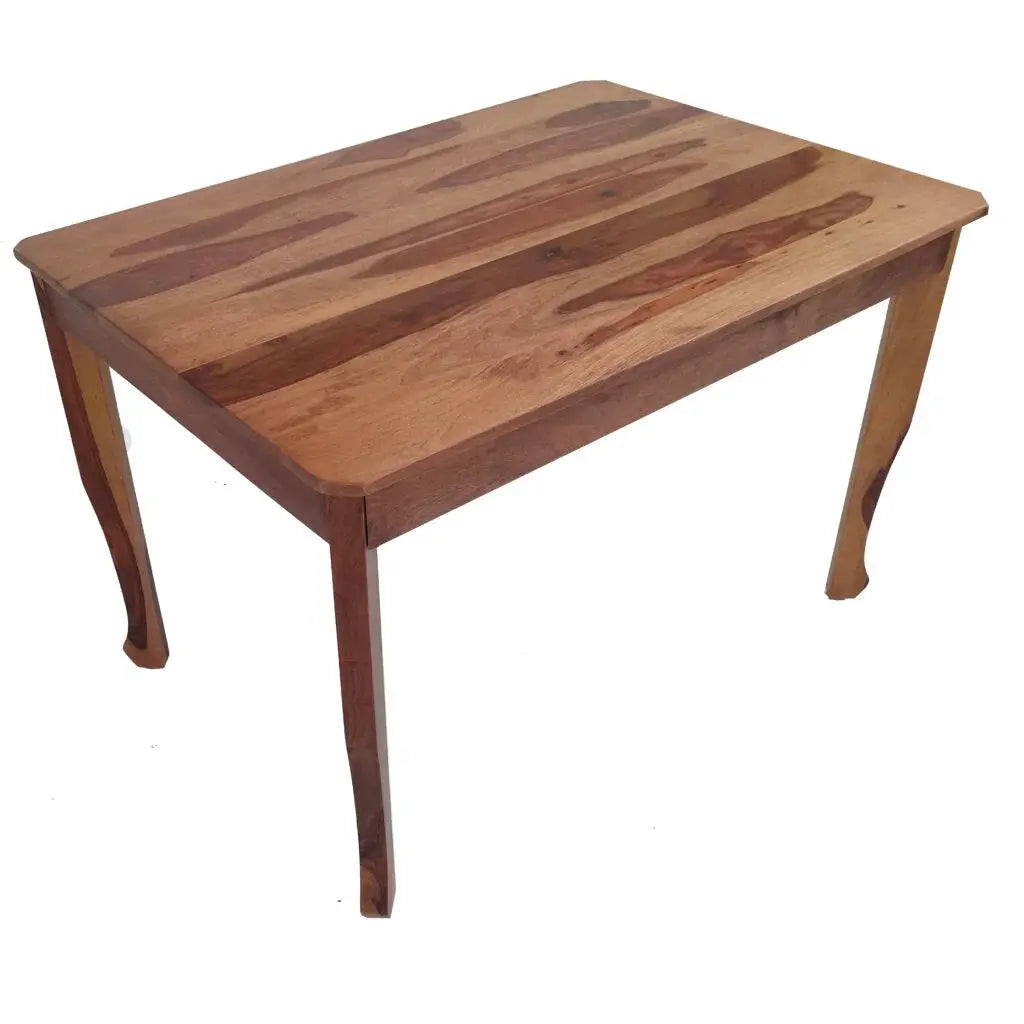 JOLLY SOLID WOOD RECTANGLE TABLE IN WALNUT FINISH My Store